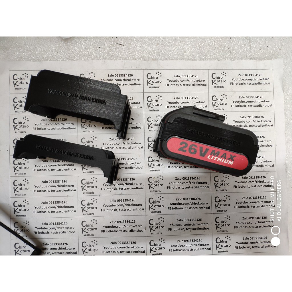 Miếng chèn nâng cao cho vỏ pin máy YAMASU 26V MAX thêm 1, 2, 3 hàng cell