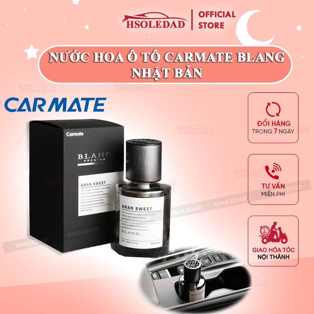 Nước hoa ô tô chính hãng Carmate BLANG 160ml - Hàng Nội địa Nhật Bản