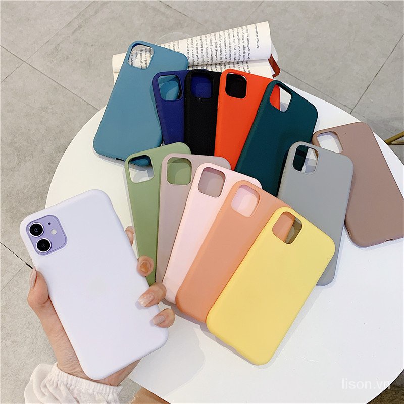 Ốp Silicone Iphone Vỏ Áp Dụng iPhone 13 Ốp Lưng Điện Thoại/Iphone12proamx/XR/X/XSMAX/11PRO Vỏ Bảo Vệ đồng Màu Apple Frosted TPU Iphone 13Promax Ốp Lưng iPhone