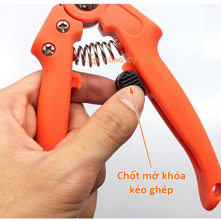 Kéo ghép cành GOODTOOLS GT4966 màu cam