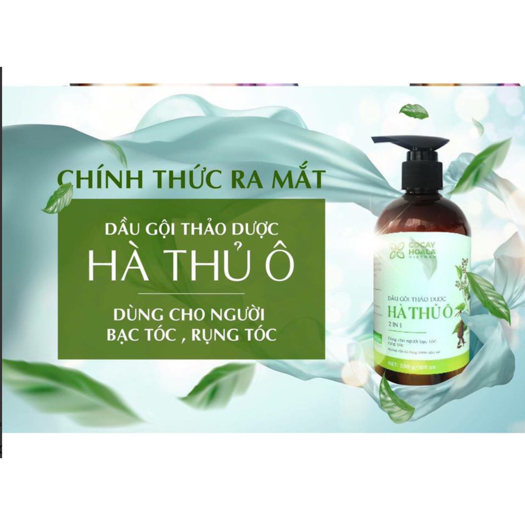 Dầu gội hà thủ ô Cỏ Cây Hoa Lá 800 ml