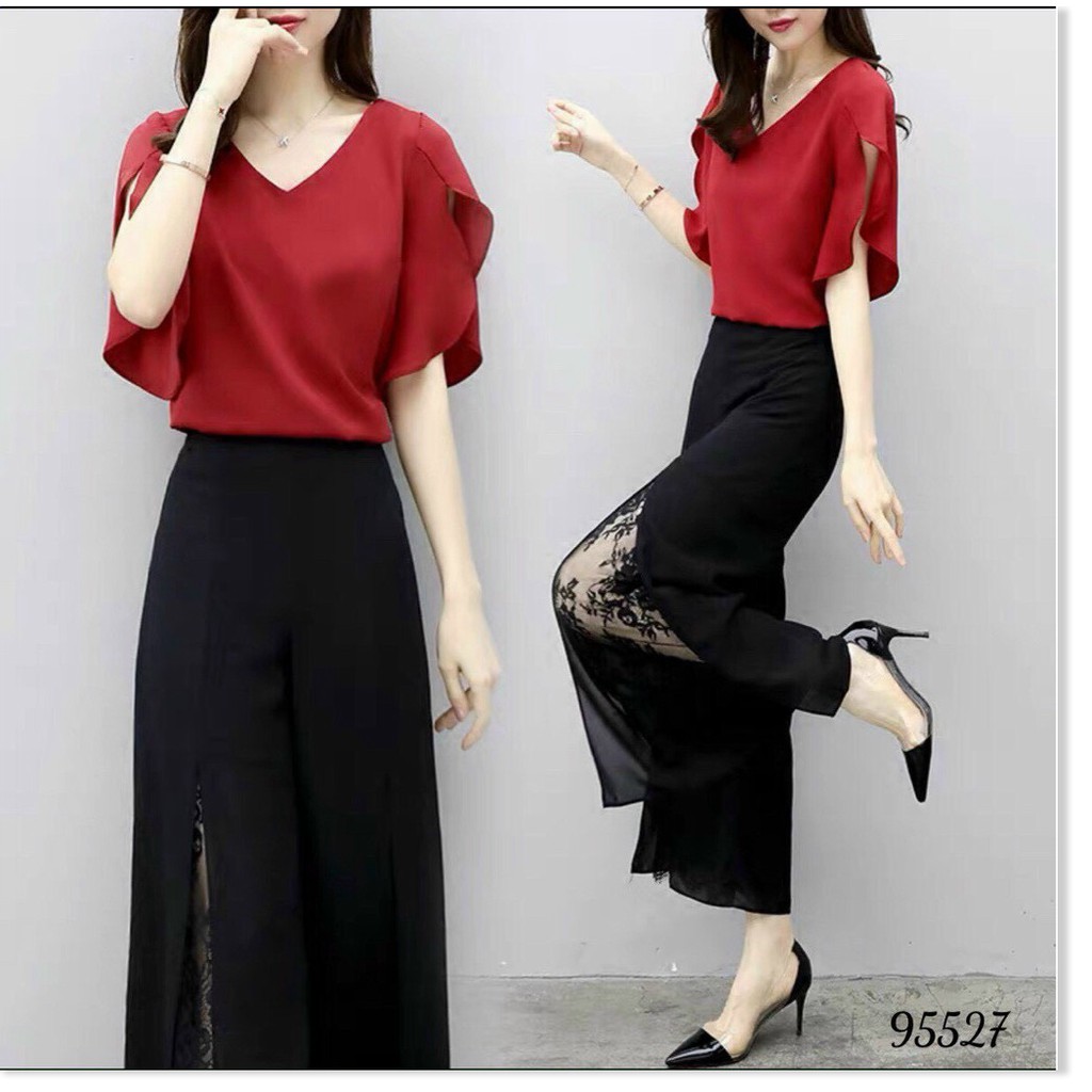 SET COTTON LẠNH,QUẦN CÓ DÂY KÉO,THIẾT KẾ HỌA TIẾT TRƠN NHƯNG KHÔNG KÉM PHẦN SANG TRỌNG  THỜI TRANG KME.STORE