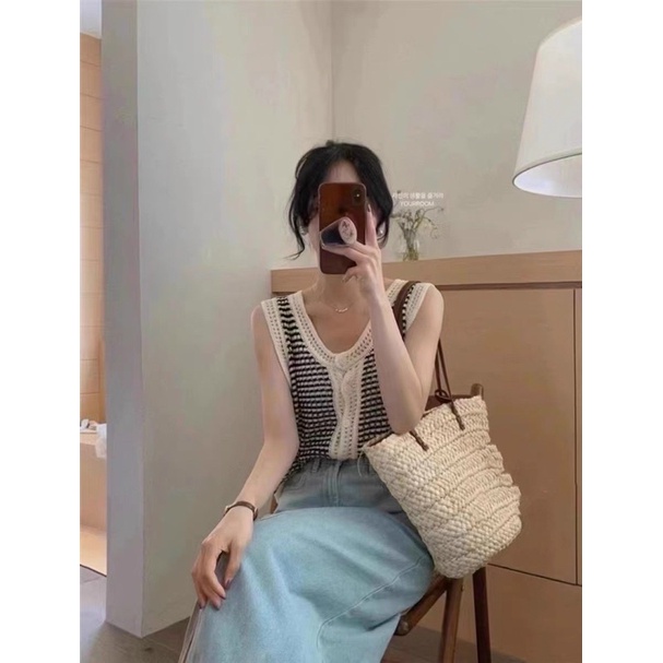 áo len mongtoghi ba lỗ siêu xinh, Áo sát nách mùa hè
