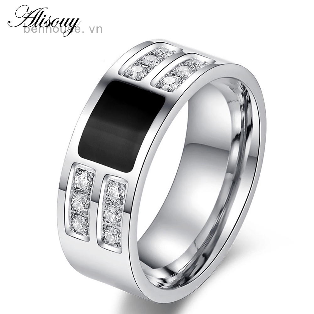 Nhẫn mạ bạc đính đá Zircon cao cấp