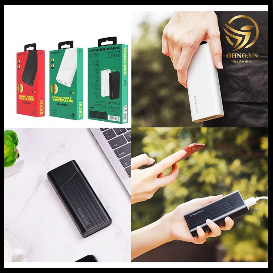 Pin Sạc Dự Phòng Điện Thoại Boronfone BT23 10000mah Cục Sạc Dự Phòng Mini Đa Năng - OHNO Việt Nam