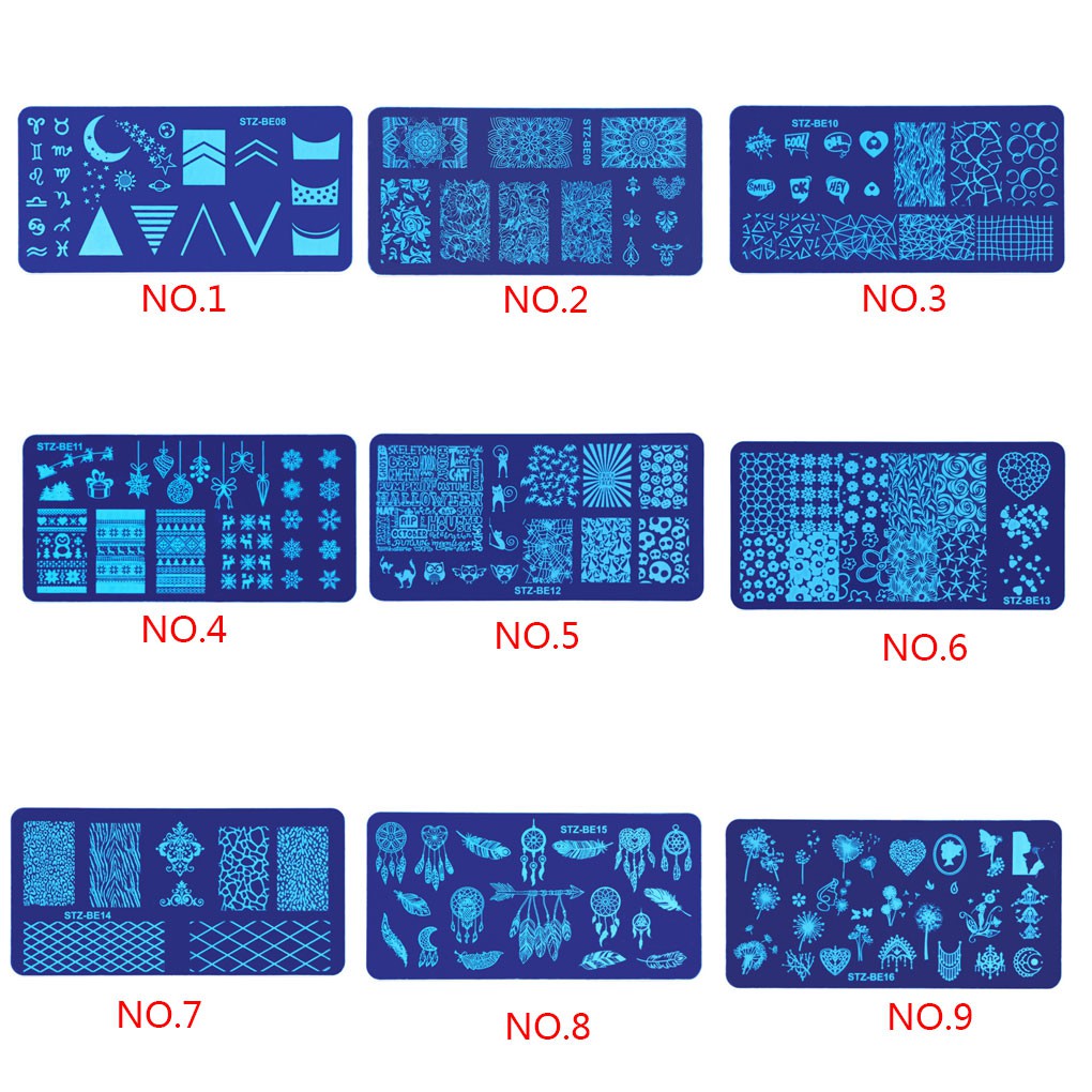 [Hàng mới về] Tấm in họa tiết trang trí móng tay làm đẹp chất lượng cao