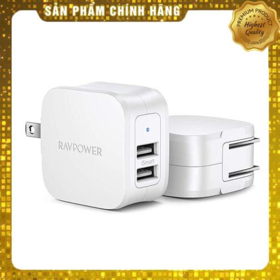 [Hàng Chính Hãng - Bảo Hành 15 tháng] - Bộ sạc tường USB 2 cổng Ravpower RP-PC121 17W