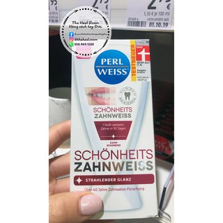 Kem đánh răng Đức làm trắng 🍓FREESHIP🍓 Perlweiss Schönheits Zahnweiss 50ml