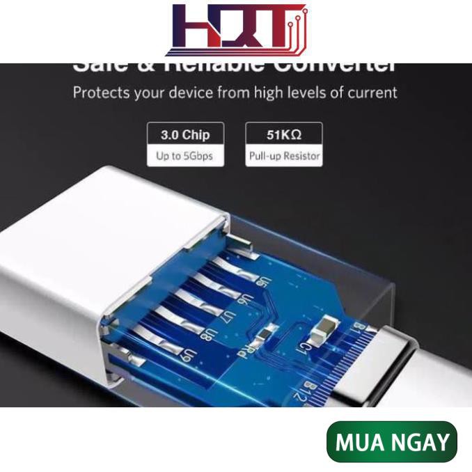 Đầu chuyển Type-C sang USB 3.0 Ugreen US173