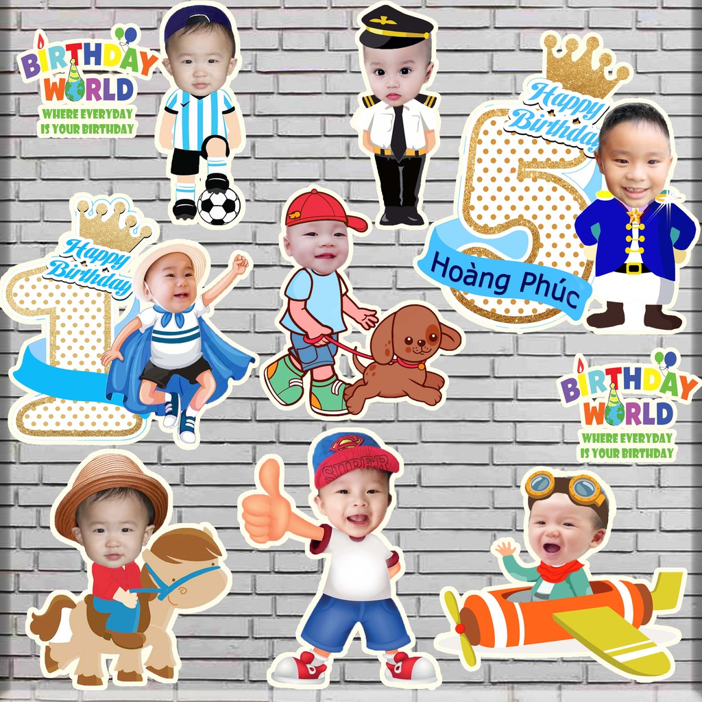 Thiết kế hình chibi cho bé - chọn mẫu theo yêu cầu