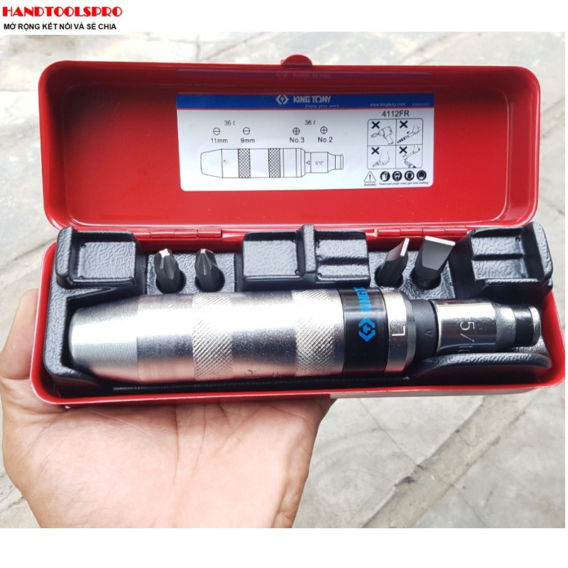 Bộ vít đóng 4 mũi Kingtony 4112FR