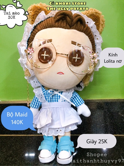 {SẴN}[15-20cm| Identity V] Set maid cho Doll - Đồ cho doll identity - Bộ hầu gái