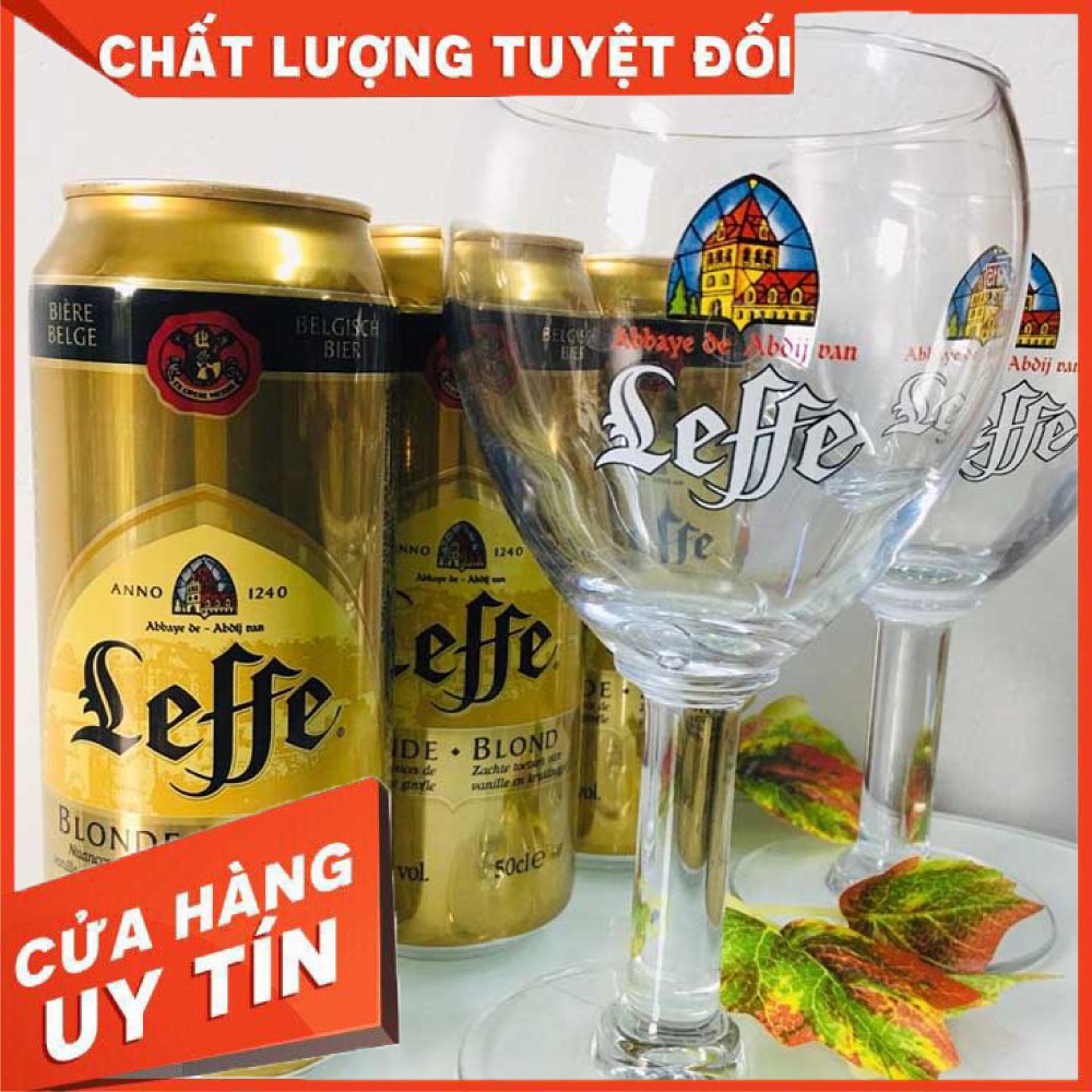 [Hot] Bia Leffe Lon Vàng 500ml thùng 24 Lon
