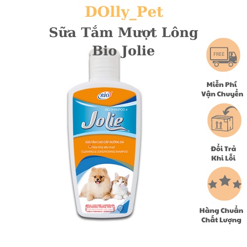 Sữa Tắm Chó Mèo Giúp Lông Siêu Mượt - Bio Jolie (chai 200ml)