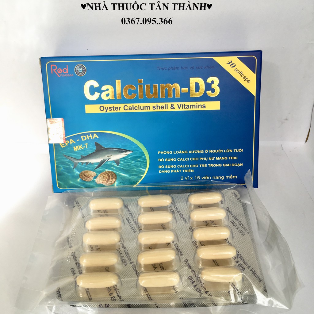Viên uống Canxi Calcium D3 - EFP + DHA + MK7+ Vitamin K2
