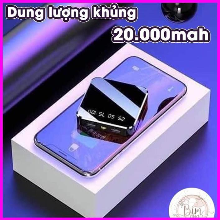 Sạc dự phòng mini 255075100 dung lượng 20000mah.(giao hàng siêu nhanh)