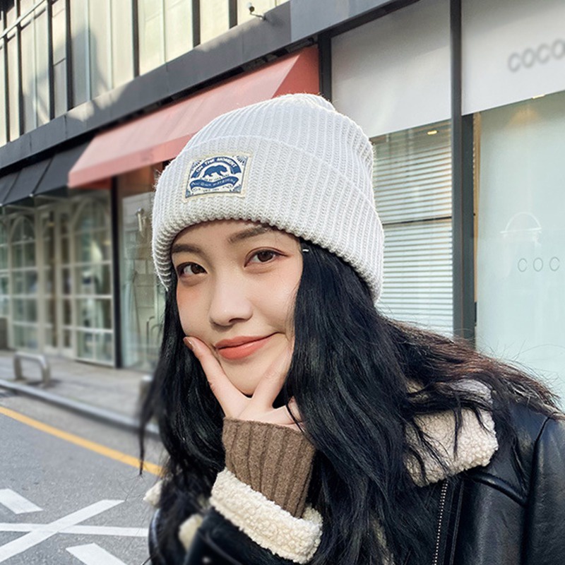 Mũ beanie dệt kim thời trang mùa đông cho nam nữ