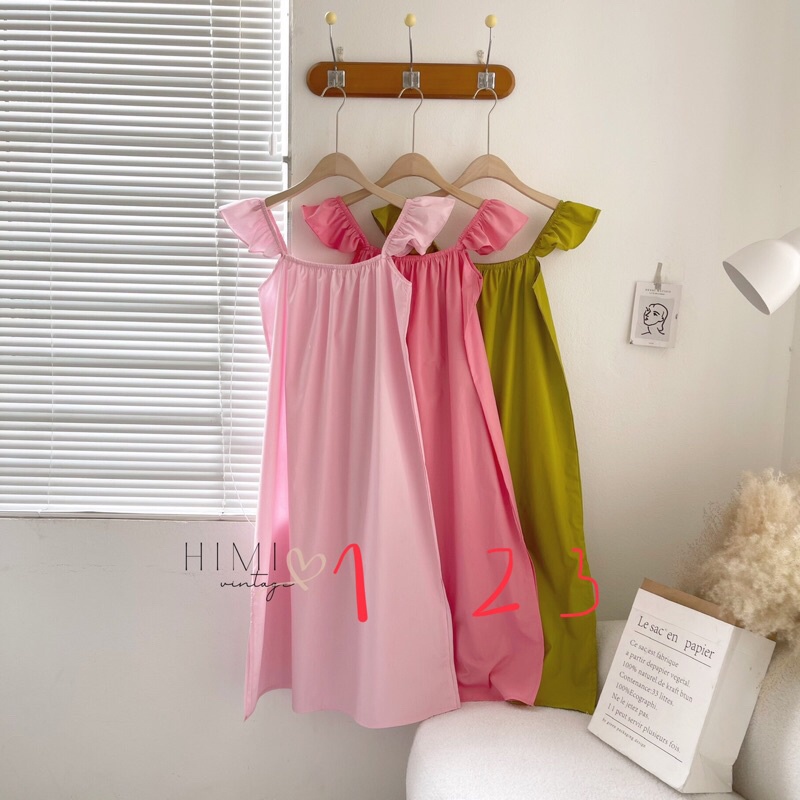 váy dây tay cánh tiên