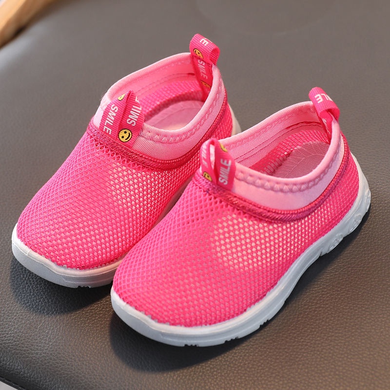 Giày Thể Thao Phối Lưới Thoáng Khí Chống Trượt Thời Trang Mùa Hè Cho Bé