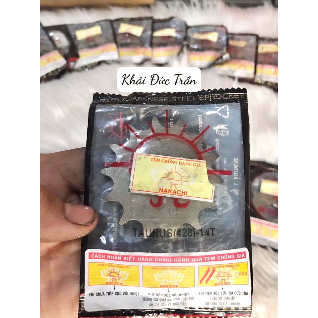 Nhông Mặt Trời JOMTHAI ASAHI 428 Chính Hãng Made in Thailand gắn Winner Sonic Exciter Raider Fi Future, Wave Dream