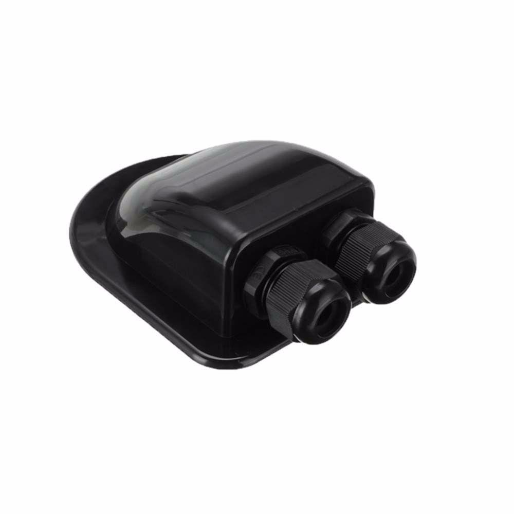 YIYU Hộp Dây Cáp Vệ Tinh Hai Lỗ Gắn Nóc Xe Hơi Gland Bx Yacht Sử Dụng Năng Lượng Mặt Trời