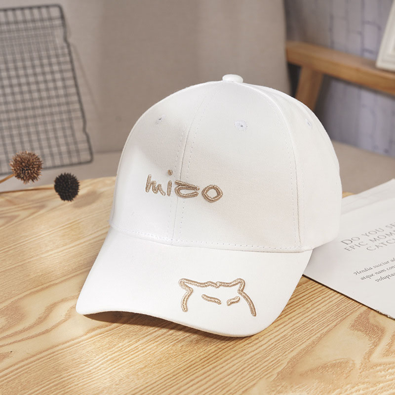 Nón Lưỡi Trai Thêu Hình Mèo Xinh Xắn