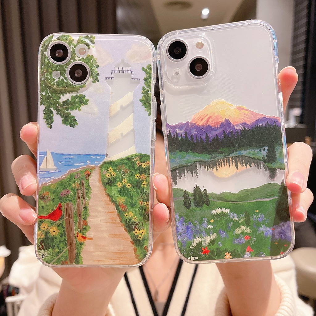 Ốp Điện Thoại Màu Xanh Lá Chống Sốc Cho Iphone 13 Pro 11 Pro Max Xr 6s 7 8 Plus 12 Mini 12 Pro Xs Max