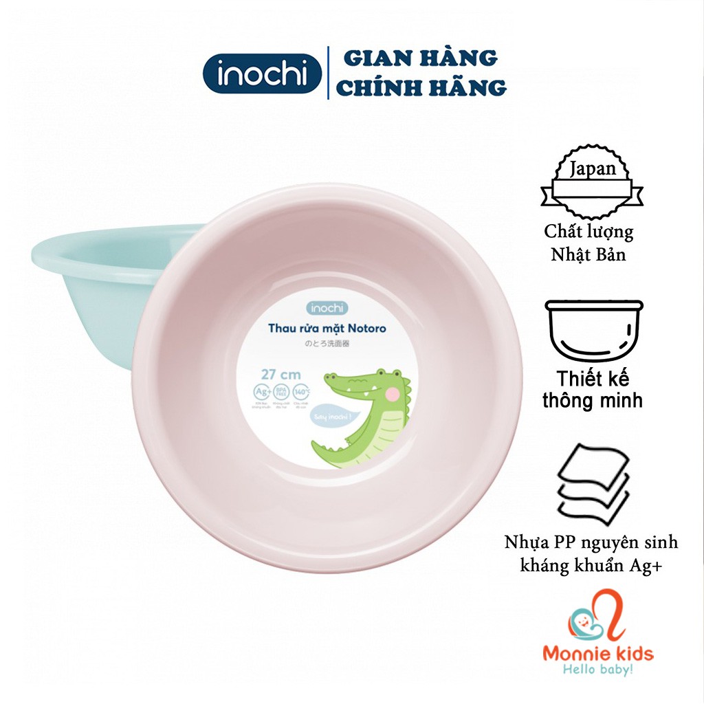 Chậu Rửa Mặt INOCHI NOTORO Nhựa Nguyên Sinh (AG+) 27 cm