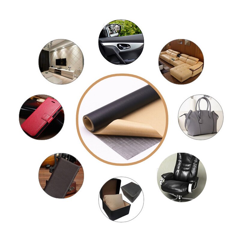 Miếng dán vải da PU cao cấp tự dính sửa chữa đồ da100x137cm ghế sofa cỡ lớn mẫu mới Không cần ủi Sofa Sửa chữa miếng dán
