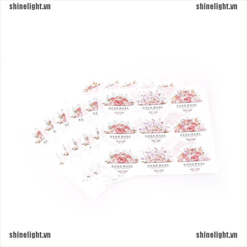 Bộ 54 Miếng Dán In Hoa Trang Trí Thức Ăn Cho Tiệc Cưới