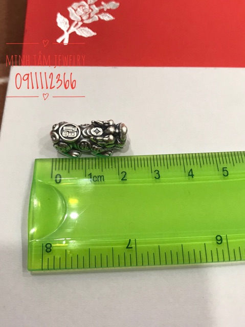 Tỳ hưu bạc Thái S999 size hạt 8-10 ly