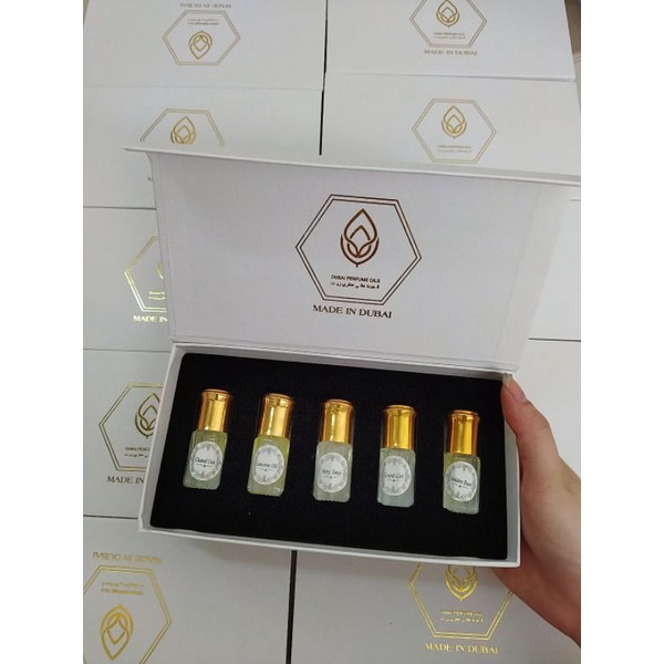 Set trắng tinh dầu nước hoa Dubai