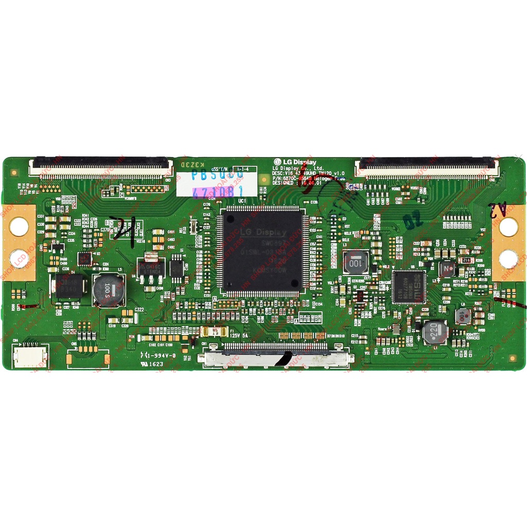 TCON: LG, 43UH610T, 49UH610T, 43UH617T, 49UH617T, 43uh610, 43uh617, TCL 43Z2, Mã:6870C-0584B, V16 43, 49 UHD TM120 V1.0,