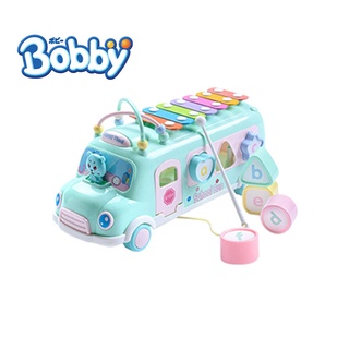 Đồ chơi xe bus thả hình gõ nhạc Bobby