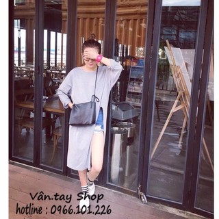 Áo thun xẻ vạt cao thu đông
