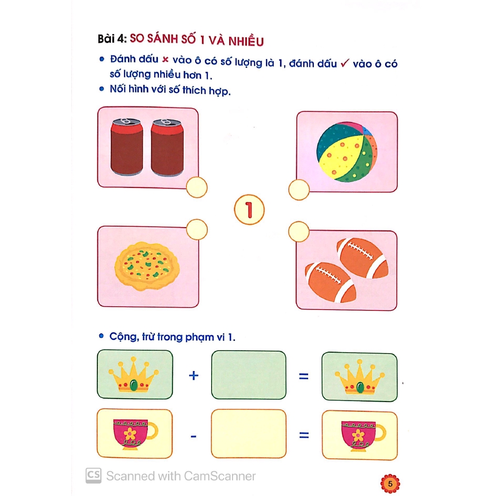 Sách - Hành Trang Cho Bé Vào Lớp 1 - Vở Bé Học Toán (5-6 Tuổi)