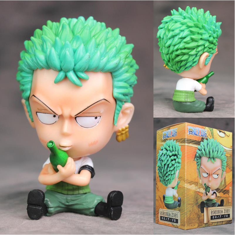 ẢNH THẬT] Mô hình Roronoa Zoro Chibi Cao 9 cm -Tượng Figure One Piece