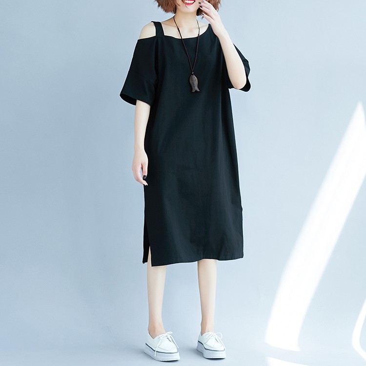 [ORDER] Váy đầm bigsize xẻ tà, trễ vai cách điệu (size XL 2XL 3XL) (V002) | BigBuy360 - bigbuy360.vn