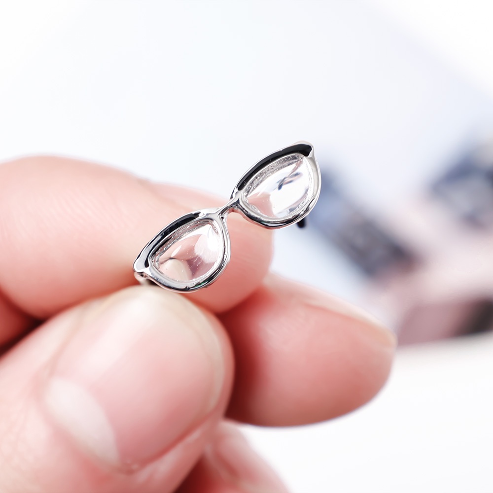 Nhẫn hở hình mắt kính sáng tạo phong cách Hàn Quốc thời trang