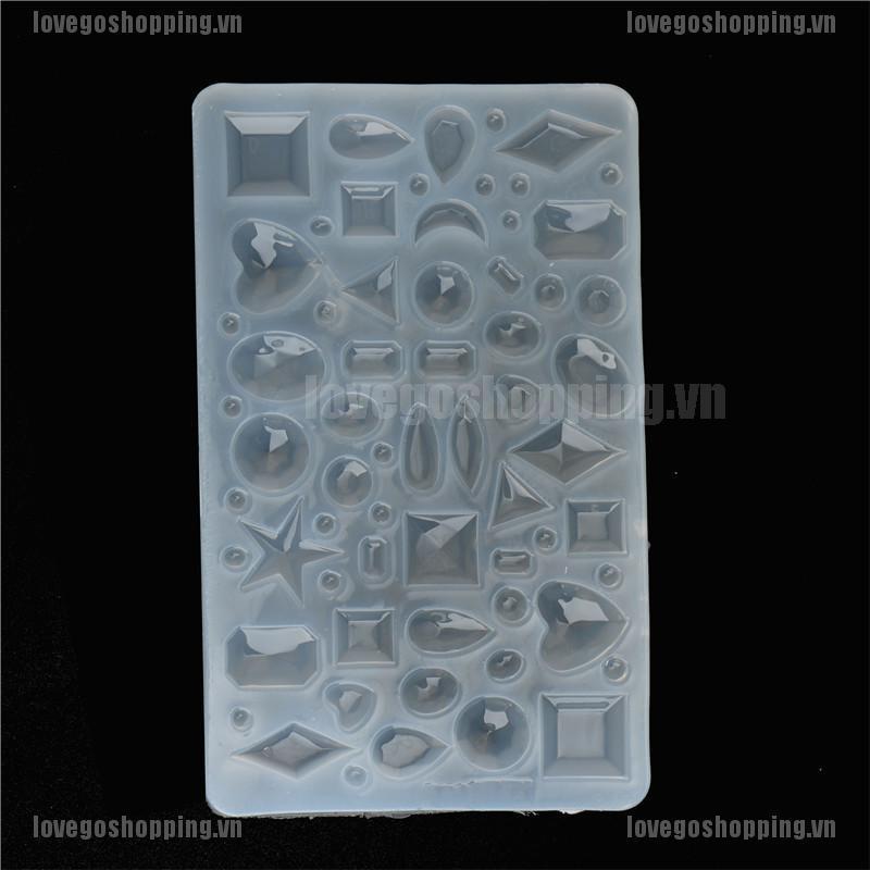 Khuôn Silicone Làm Trang Sức Hình Bán Nguyệt / Trái Tim / Giọt Nước