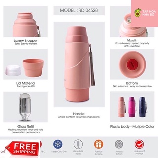 Bình giữ nhiệt Rạng Đông 450ml Model RD-04528N2 ( Chọn màu nhắn tin)
