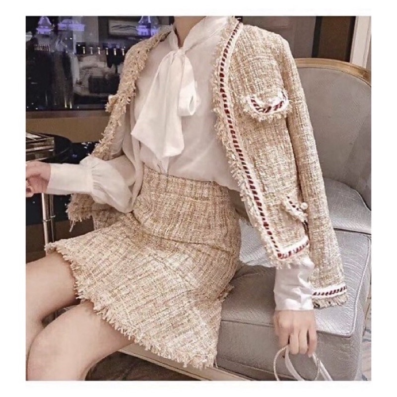 Set dạ Tweed tiểu thư
