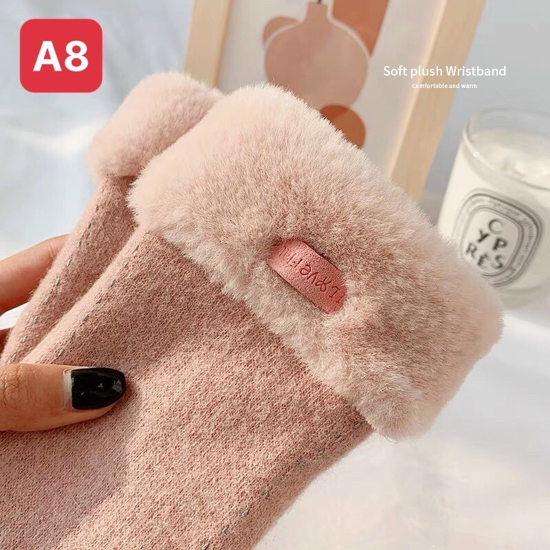 gang tay lot lông siêu ấm/có cảm ứng từ/lot lông bên trong