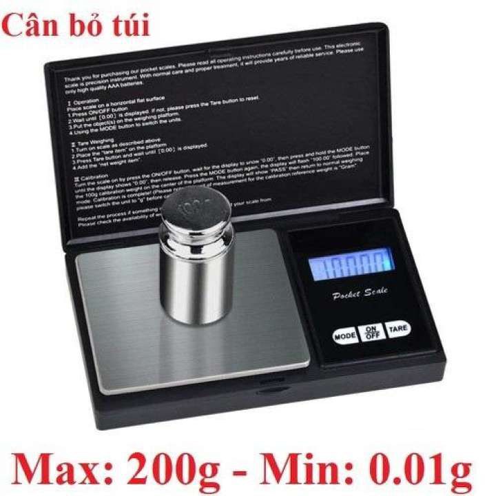 [Bảo Hành 1 Đổi 1] Cân Tiểu Ly Điện Tử 200g 0.01 Bỏ Túi Chính Xác