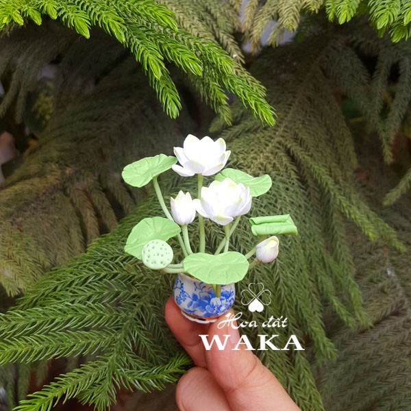 Mô Hình Chậu Sen 02 Mini Tỉ Lệ 1/12