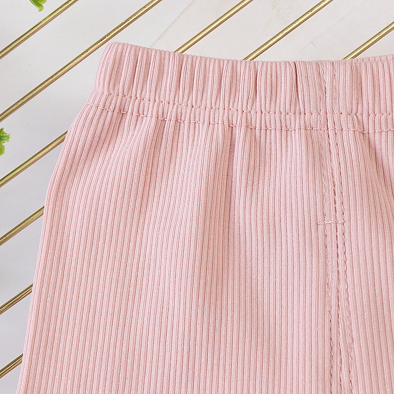 Quần legging  bé gái đính gấu size 6-16kg QD03