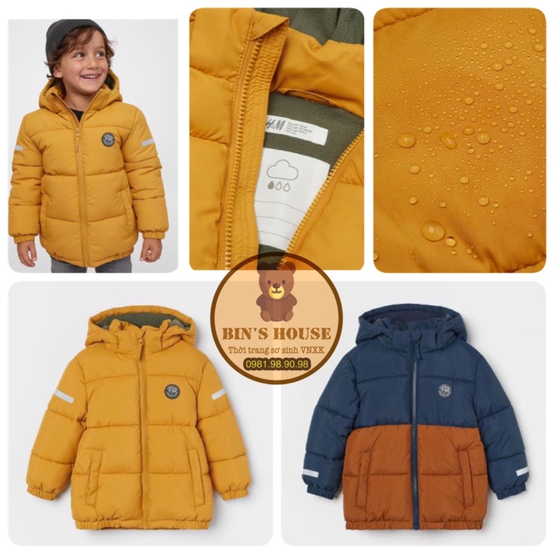Áo khoác phao cho bé trai H&M sz 2-10y