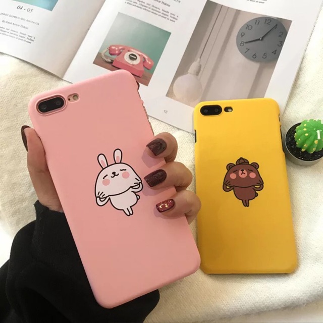 [ IPHONE] Ốp Lưng Hình Gấu và Thỏ