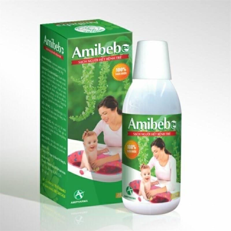 Nước tắm thảo dược cho bé Amibebe 250ml