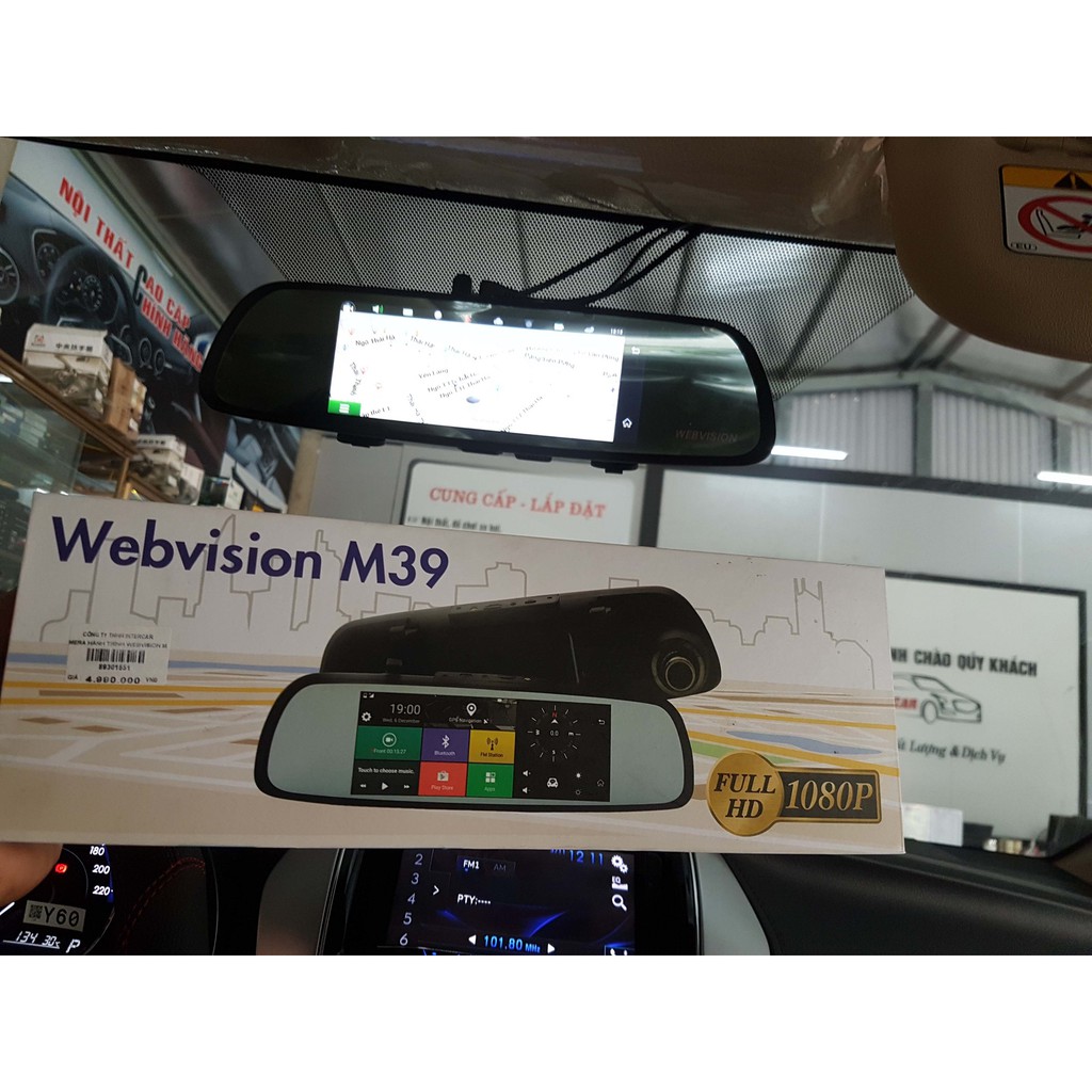 Lắp Camera hành trình Webvision M39 Cho xe Toyota Vios 2019
